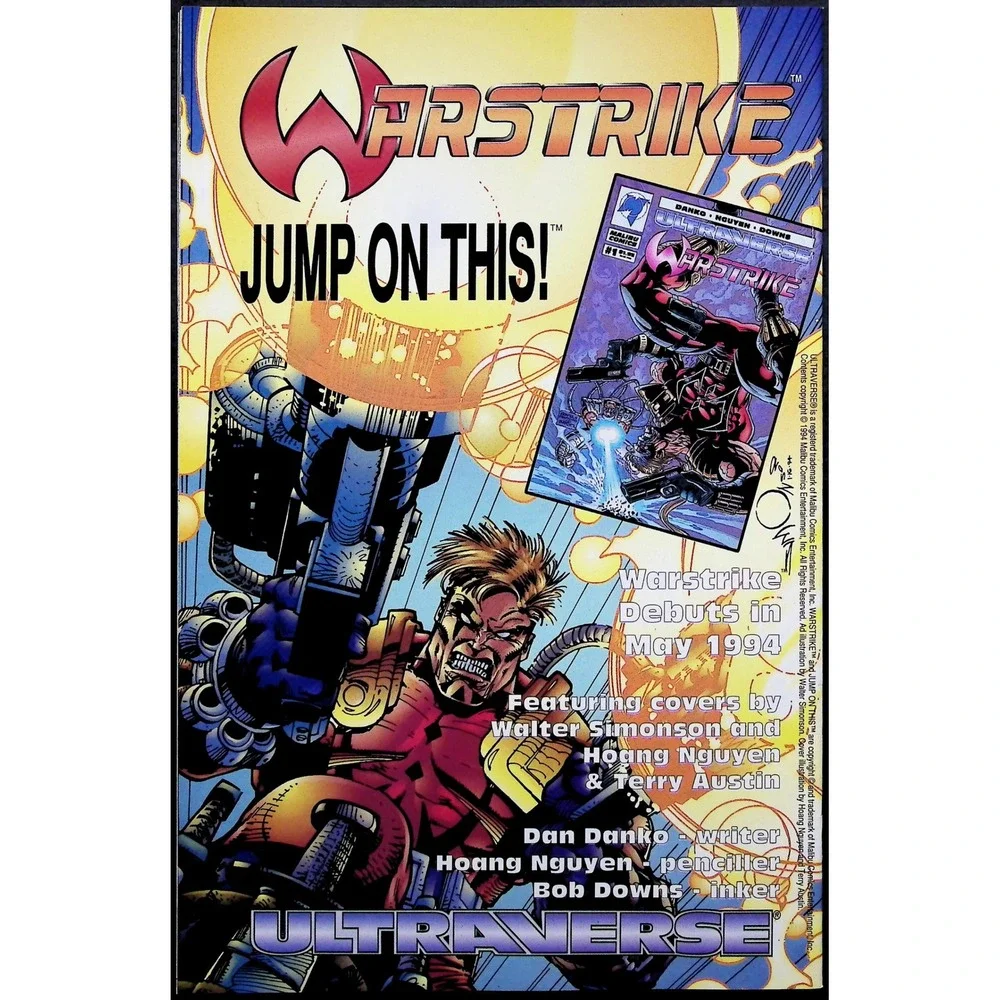 Wrath #1-5 Complete Set‎ Malibu Ultraverse 1994 Mantra Freex Guest Appearances